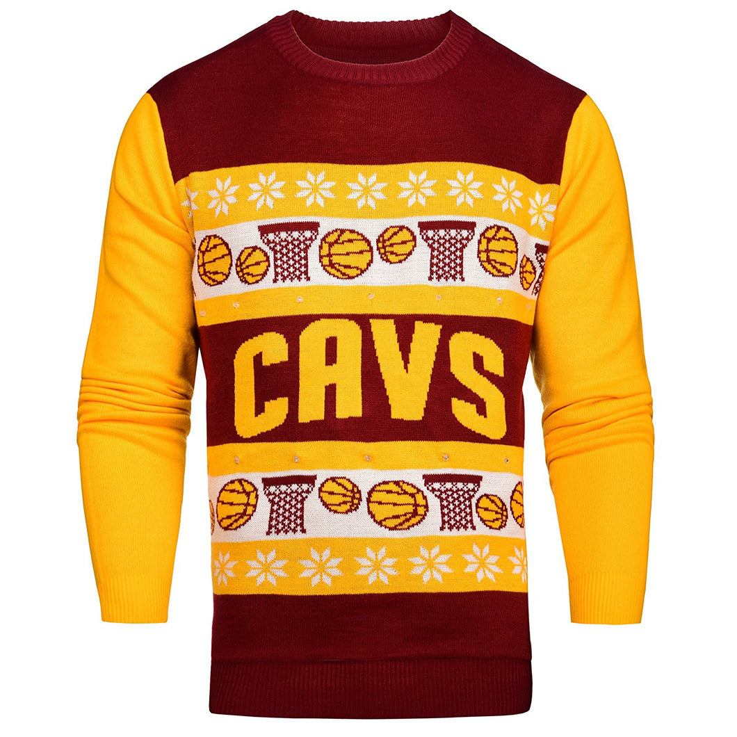 NBA Cleveland Cavaliers Adult Size One Too Many Light Up Sweater