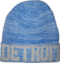 Detroit City Name Adult Size Winter Knit Cuffed Beanie Hat (Teal Blended)