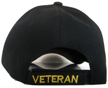 USA Men's Patriotic Eagle Adjustable Baseball Cap (Thank A Vet Black)