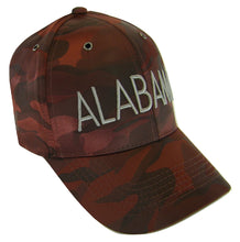 Alabama Men's Military Camouflage Adjustable Baseball Cap (Crimson)