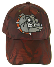 Bulldog Men's Military Camouflage Smooth Fabric Adjustable Baseball Cap (Dark Red)