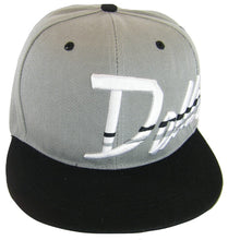 Dallas Offset Jagged Script Men's Adjustable Snapback Baseball Cap (Gray/Black)