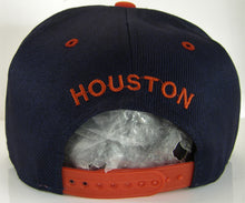 Houston Texas Patch Style Snapback Baseball Cap (Navy/Red)