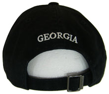 Georgia Peach State Washed Cotton Polo Cap (Black)