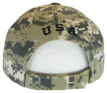 USA Men's Patriotic Eagle Head Adjustable Baseball Cap (Digital Camo)