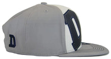 Dallas City Name 2-Tone Split Text Adjustable Snapback Baseball Cap (Grey)