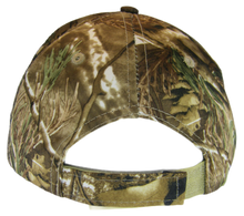 Tennessee Seal and American Flag Adjustable Baseball Cap (Hunting camo)