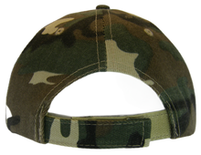 Tennessee Seal and American Flag Adjustable Baseball Cap (Military camo)