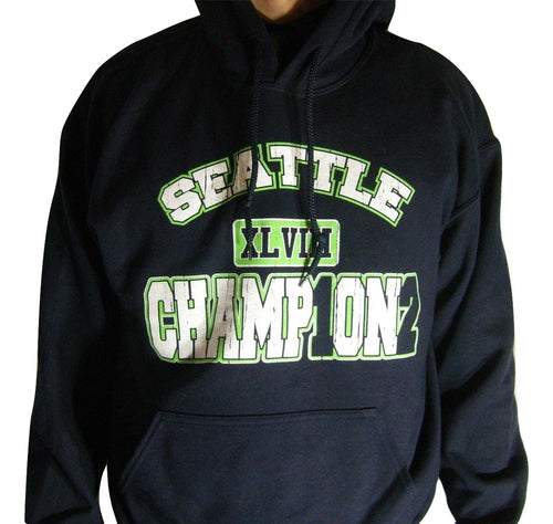 NFL Seattle Seahawks Super Bowl XLVIII 48 Champions Commemorative Hoody Sweatshirt