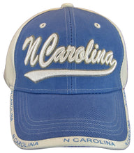 North Carolina 2-Tone Men's Curved Brim Adjustable Baseball Caps