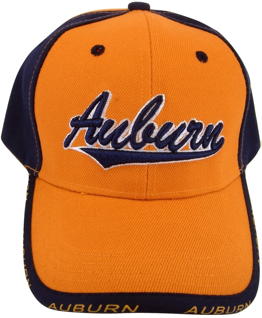 Auburn Men's 2-Tone Adjustable Baseball Cap (Orange/Navy)