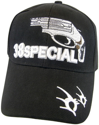 Men's Handgun Firearm Adjustable Baseball Cap (38 Special Black)