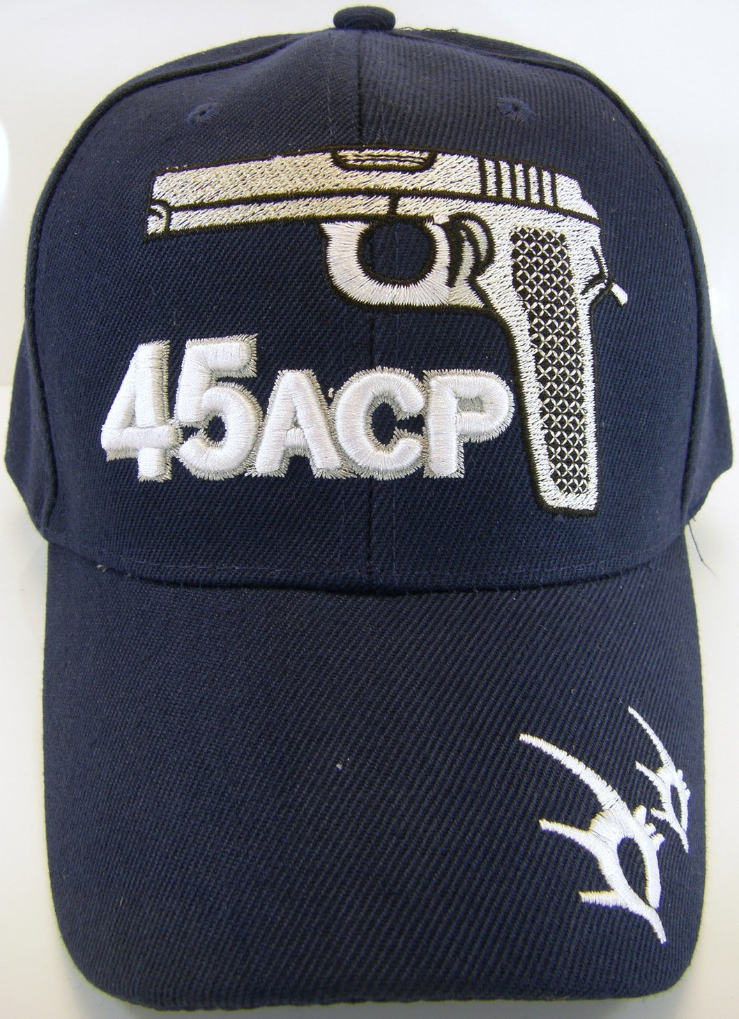 Men's Handgun Firearm Adjustable Baseball Cap (45 ACP Navy)