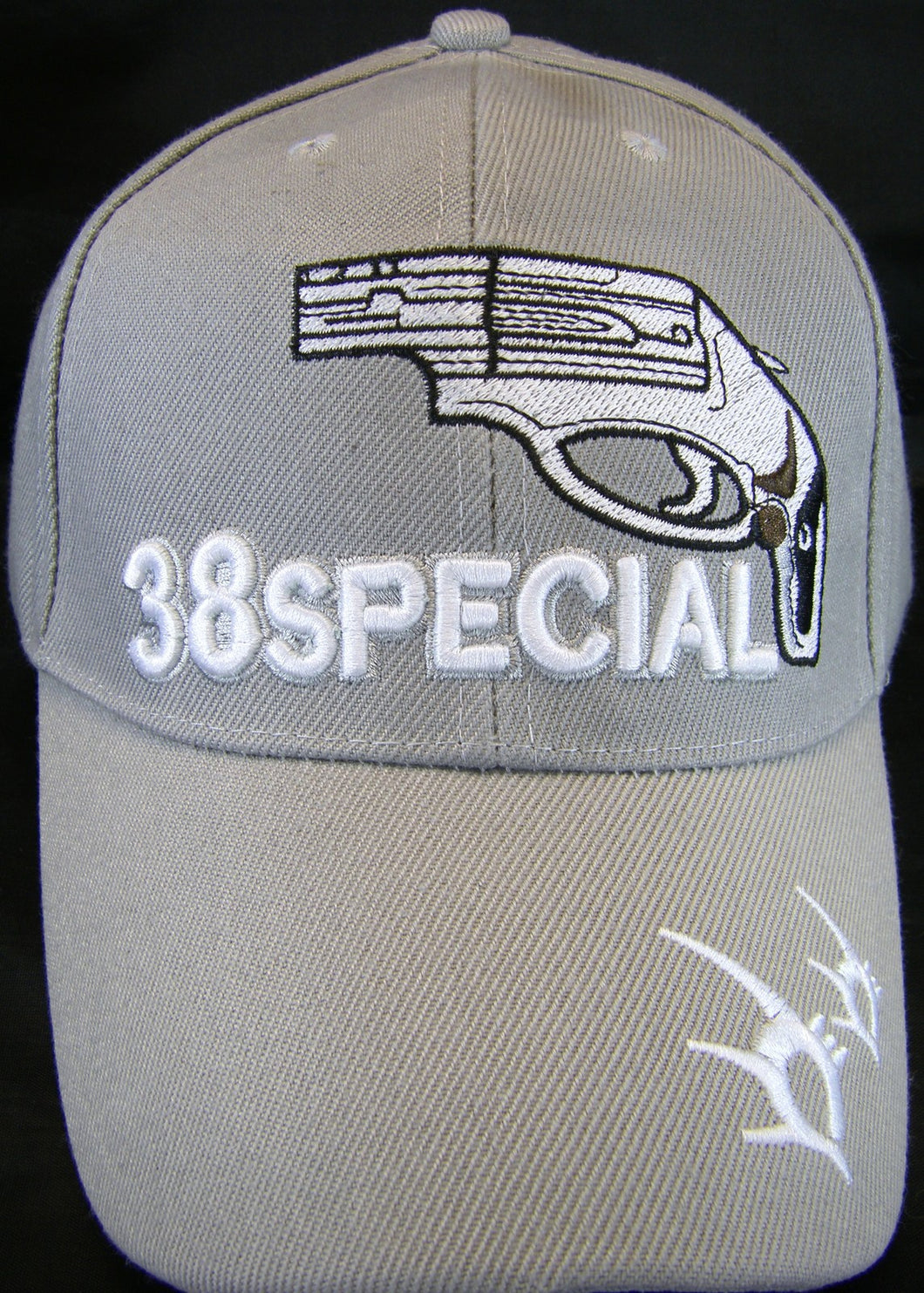 Men's Handgun Firearm Adjustable Baseball Cap (38 Special Gray)