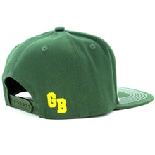 Green Bay 2-Tone Split Text Adjustable Snapback Baseball Cap (Green)