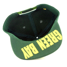 Green Bay 2-Tone Split Text Adjustable Snapback Baseball Cap (Green)