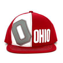 Ohio 2-Tone Adjustable Snapback Baseball Cap (Red)