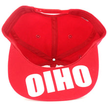 Ohio 2-Tone Adjustable Snapback Baseball Cap (Red)