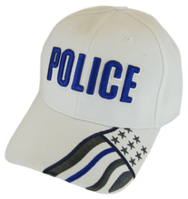 Police Law Enforcement Adjustable Baseball Cap (White)