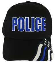 Police Law Enforcement Adjustable Baseball Cap (Black)