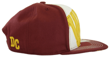 Washington 2-Tone Split Text Adjustable Snapback Baseball Cap Burgundy