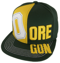 Oregon 2-Tone Split Text Adjustable Snapback Baseball Cap