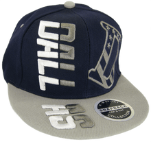 Dallas Raised Text Adjustable Snapback Baseball Cap (Navy/Gray)