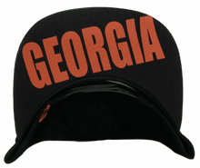 Georgia 2-Tone Split Text Adjustable Snapback Baseball Cap Red