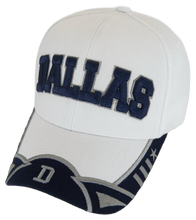 Dallas Texas Men's Stars & Stripes Adjustable Baseball Cap (Script White/Navy)