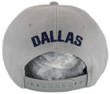 Dallas Raised Text Adjustable Snapback Baseball Cap (Gray)