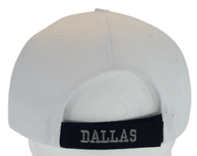 Dallas Texas Men's Stars & Stripes Adjustable Baseball Cap (Script White/Navy)