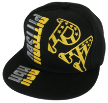 Pittsburgh Raised Text Adjustable Snapback Baseball Cap (Black)