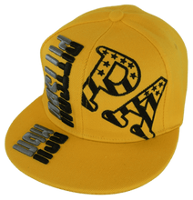 Pittsburgh Raised Text Adjustable Snapback Baseball Cap (Gold)