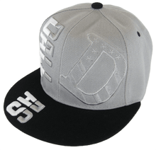 Dallas Raised Text Adjustable Snapback Baseball Cap (Gray/Black)