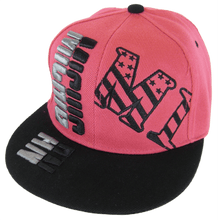 Michigan Raised Text Adjustable Snapback Baseball Cap (Pink/Black)