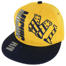 Michigan Raised Text Adjustable Snapback Baseball Cap (Gold/Navy)