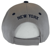 New York Window Shade Font Men's Adjustable Baseball Cap (Gray/Navy)