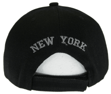 New York City Men's Banner on Bill Adjustable Baseball Cap (Black/Gray)